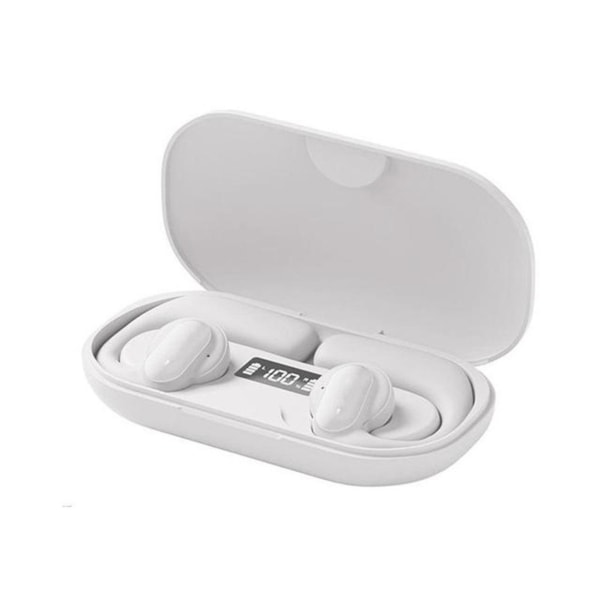 Bluetooth 5.3 Åbne Høretelefoner: Høj Kvalitets Lyd & Vandtæt White