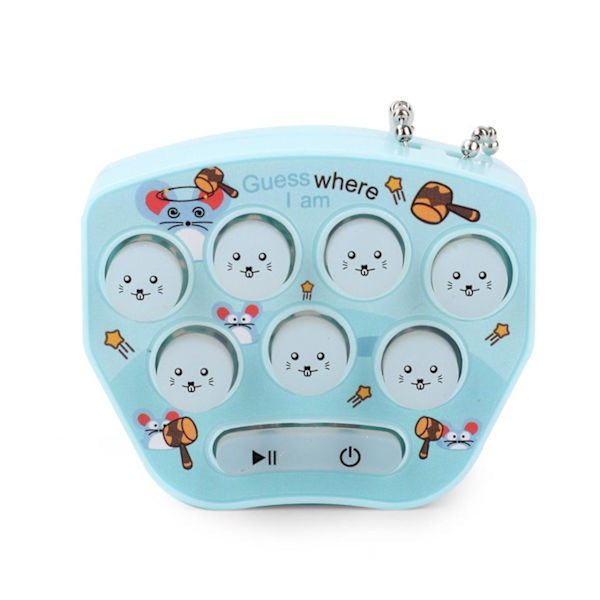 Bärbar handhållen Whack-a-mole spelkonsol Svart one size