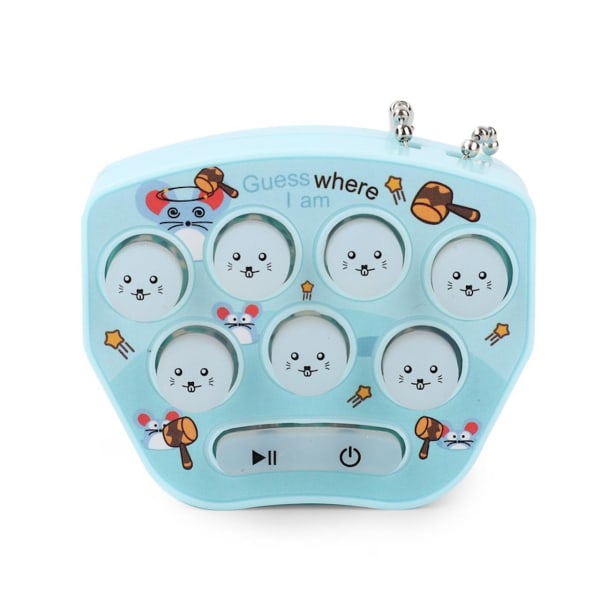 Bærbar håndholdt Whack-a-mole spilkonsol Black one size