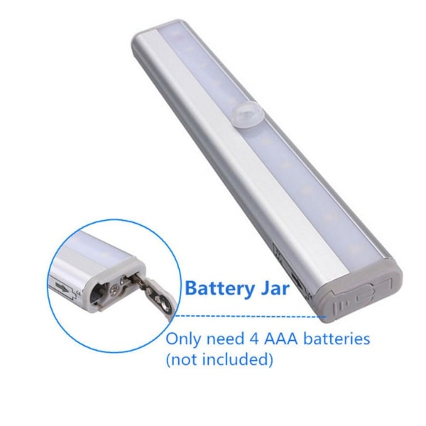 LED lamp with motion sensor Yellow one size
