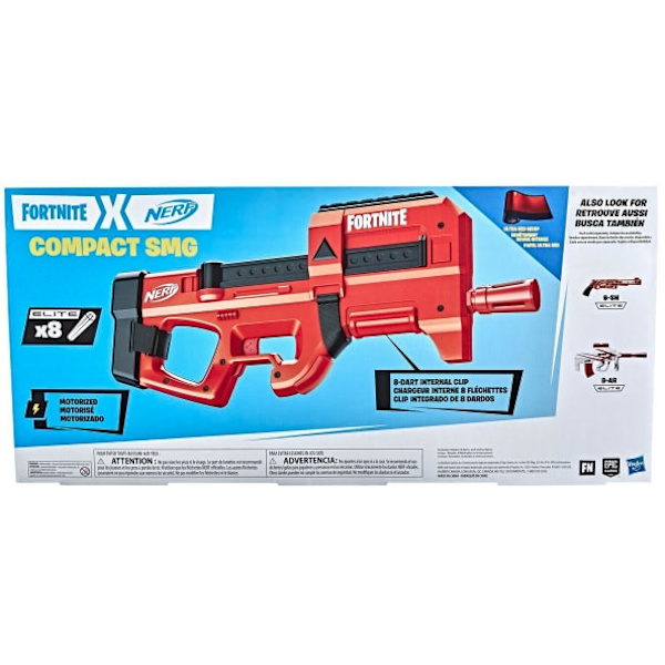 NERF Fortnite Compact SMG – Motoriserad Dartblaster Röd