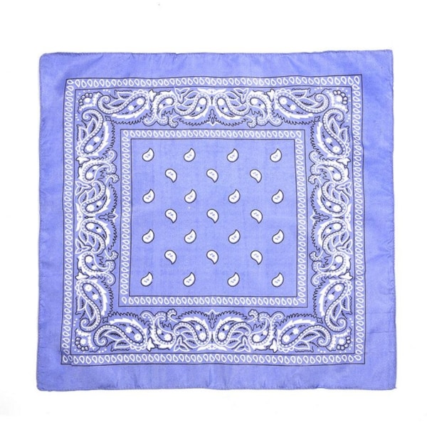 Bandana-scarf med klassiskt paisleymönster i polyester Svart one size