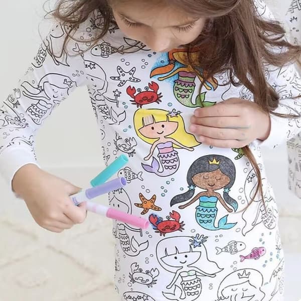 DIY Pyjamas til Børn – Mal og Skab Selv Princess - 2-3Y