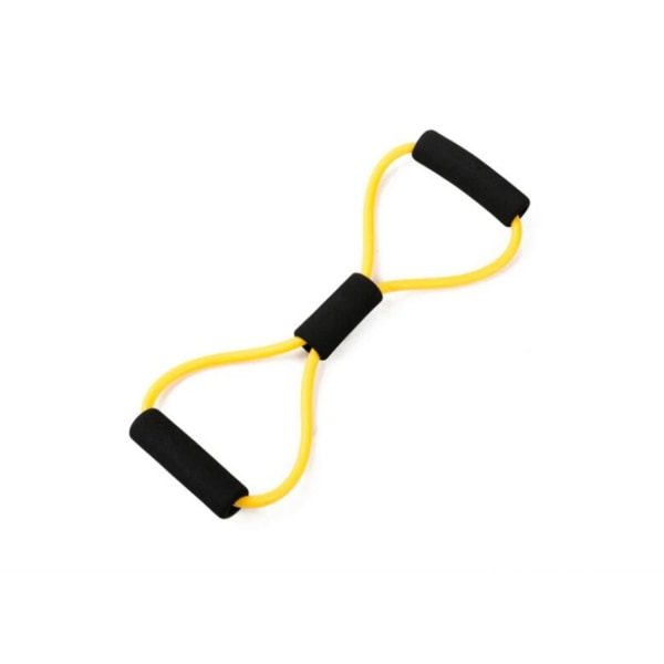 Modstandsband - Træningsbånd med håndtag Yellow one size
