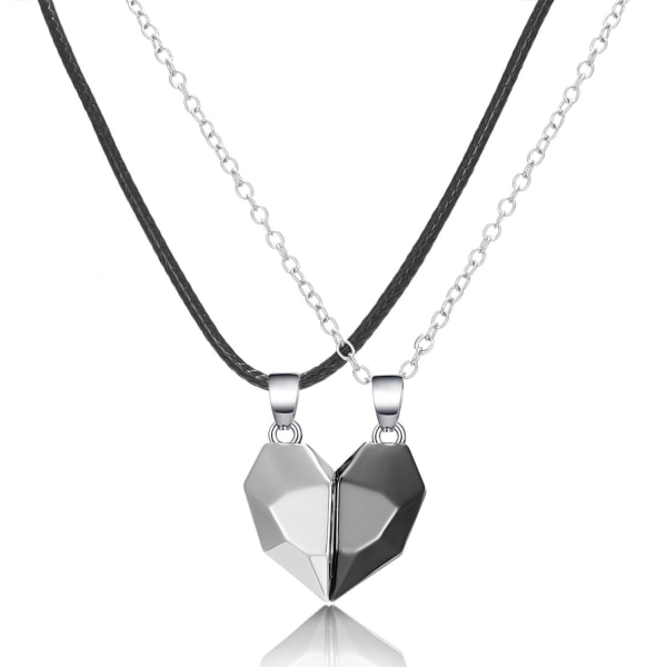Venskabs halskæde "Hearts" - Elegant og unikt design Black one size