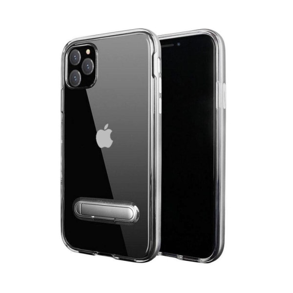 TPU -etui med telefonholder + to skærmbeskyttere iPhone 12 Mini Silver