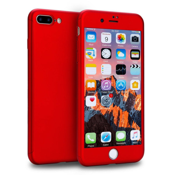 PC Case 360 iPhone 7+/8+ Röd