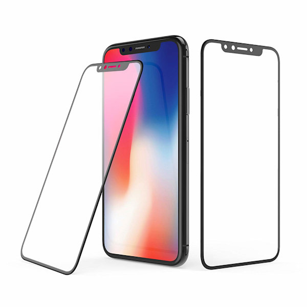 3D skärmskydd i härdat glass till iPhone XS Max/11 Pro Max Svart