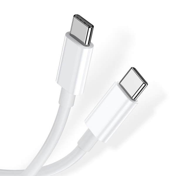 2 meter USB-C kabel med hurtig opladning White one size