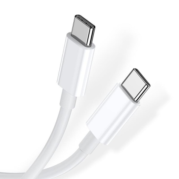 2 metrin USB-C-kaapeli pikalatauksella White one size