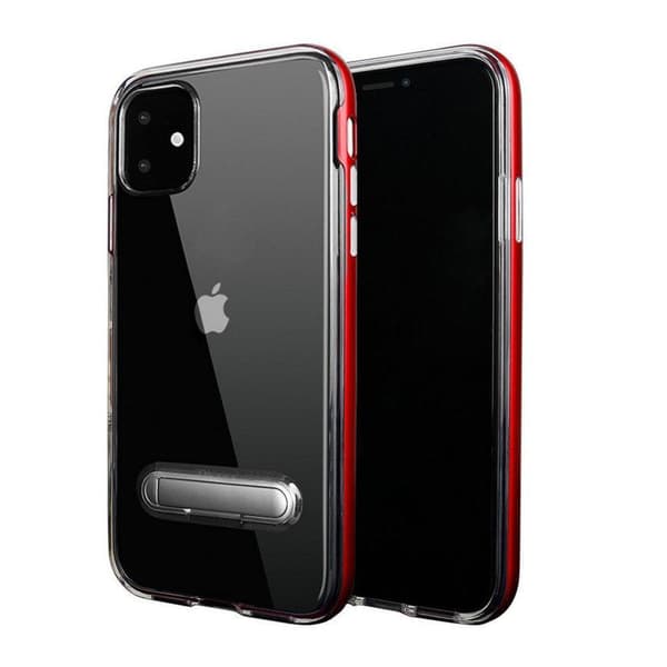 TPU- case puhelintelineellä + kaksi näytönsuojaa iPhone 12 Mini Black