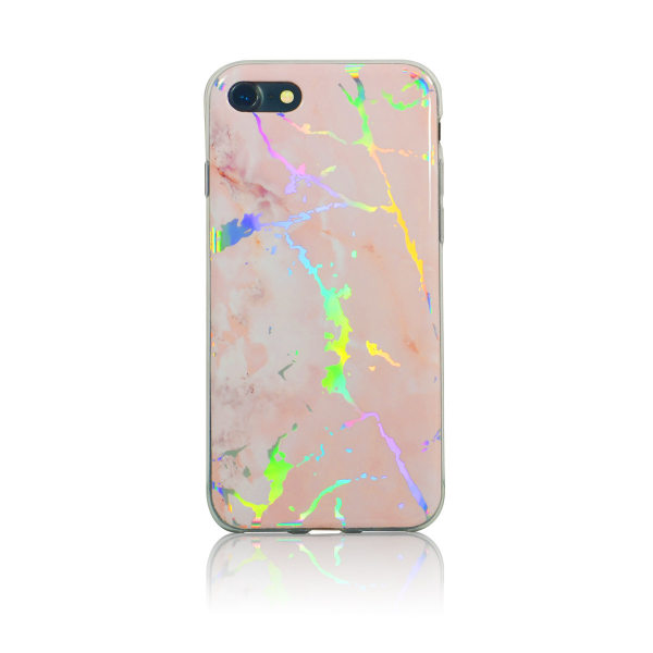 Laser marmordeksel for iPhone 7/8 Pink