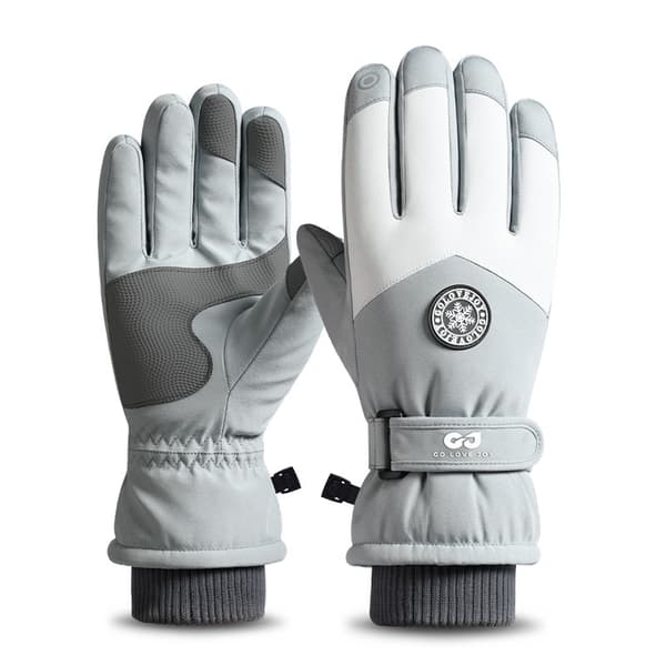 Vandtætte Skihandsker til Vinter – Justerbart Armbånd Black Black - Men