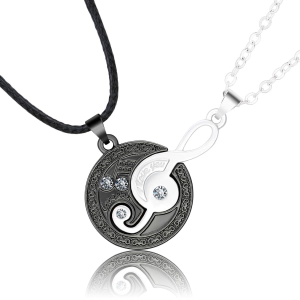 Vennskapskjede "Music Note" - Elegant og unikt design Black one size