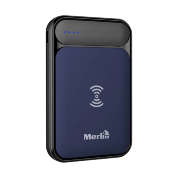 Merlin Flash 4000 Langaton Powerbank – Kannettava 4000mAh Dark blue
