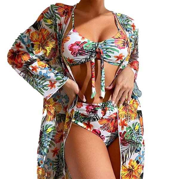 Bikini 3-delt Sett – Trendy & Komfortabel White S