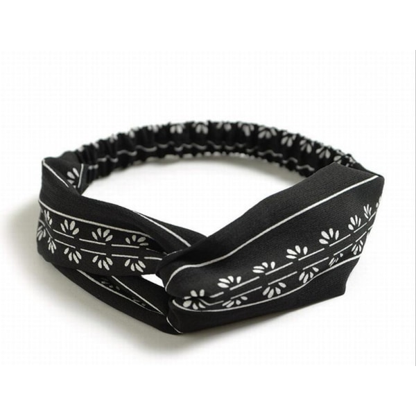 Elastinen Hiuspanta Twist Solmulla - Tyylikäs ja Mukava Black one size