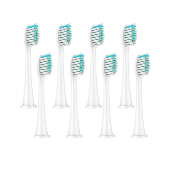 8-Pack Ersättningshuvuden för Philips Sonicare Serierna 3, 6, 9 Vit