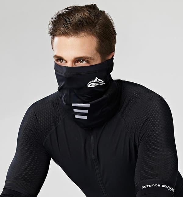 2 x Multifunktionell Kylande Cykelmask multifärg one size