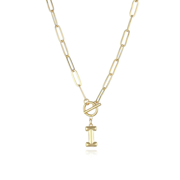Ketju kirjaimella A-Z Gold one size