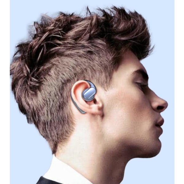 Bluetooth 5.3 Åbne Høretelefoner: Høj Kvalitets Lyd & Vandtæt Black