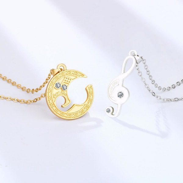 Vennskapskjede "Music Note" - Elegant og unikt design Black one size