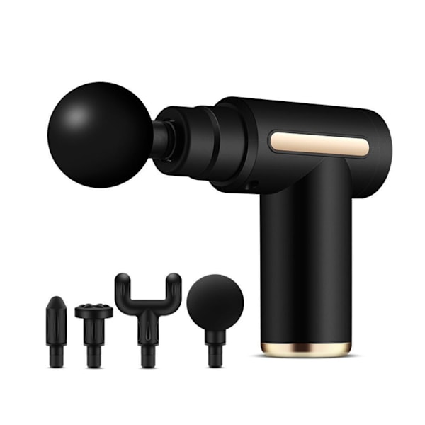 Massage gun with 4 interchangeable heads and 6 intensity levels Red one size