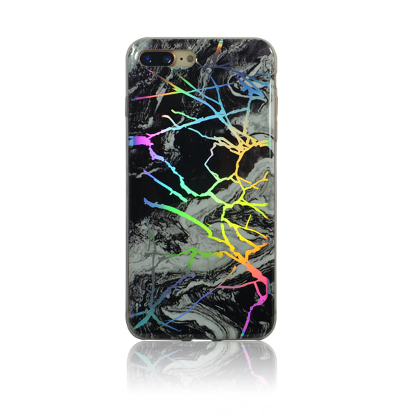 Laser marmorskal för iPhone 7+/8+ Svart
