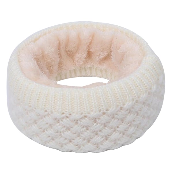 Fluffy Strikket Skjerf - Super Stilig, Perfekt for Høst/Vinter White one size