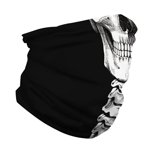 Skull Bandana - Snygg Multifunktionell Scarf grå one size