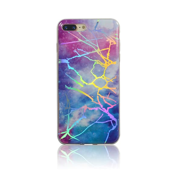 Laser marmordeksel for iPhone 7+/8+ Black