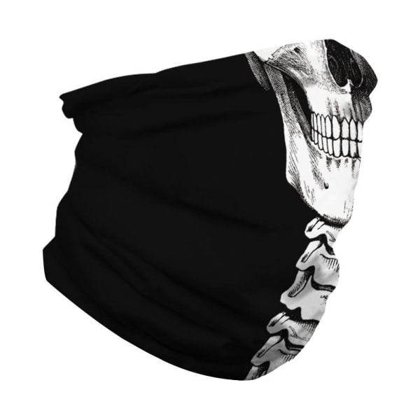 Skull Bandana - Snygg Multifunktionell Scarf Svart one size