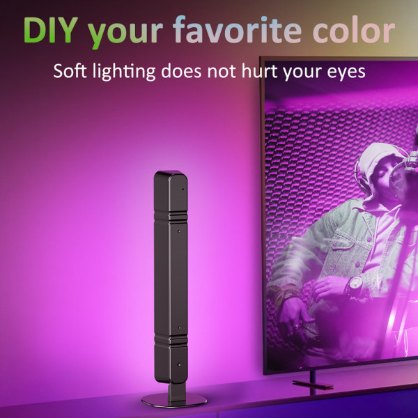 RGB Pöytälamppu Musiikkisynkronoinnilla ja Kaukosäätimellä