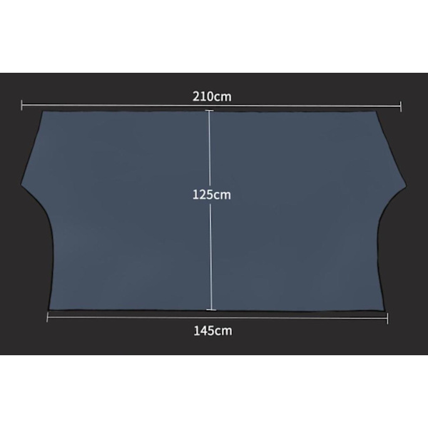 Forrudebeskyttelse med magnetisk fastgørelse Black one size