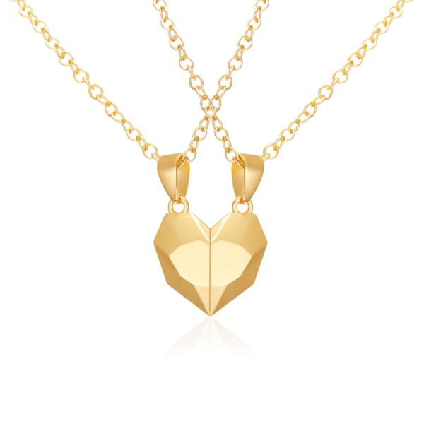 Vänskapshalsband "Hearts" - Elegant och Unik Design Gold one size
