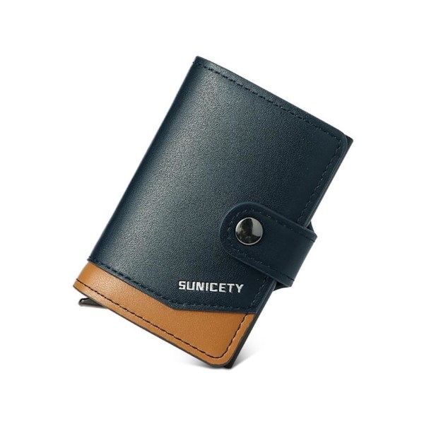 SUNICETY RFID-turvallinen lompakko PU-nahkaa Blue one size