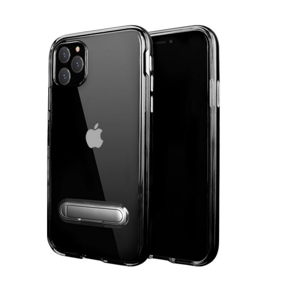 TPU case puhelintelineellä + kaksi näytönsuojaa iPhone 11 Black