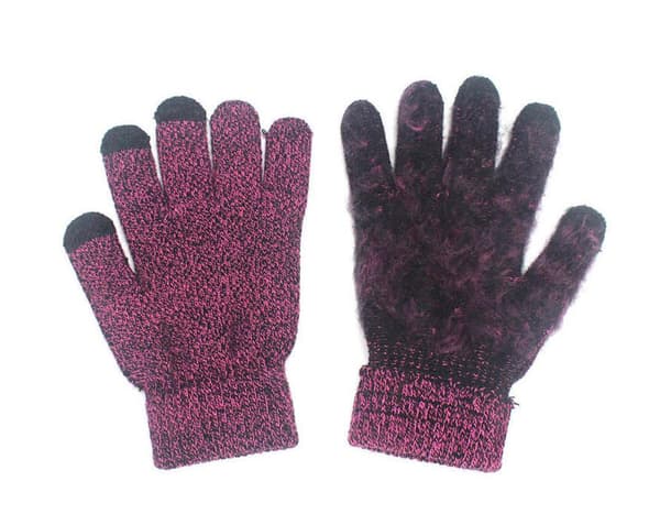 3-delat Winter Beanie Hat Halshandskar Set Mörkgrå one size