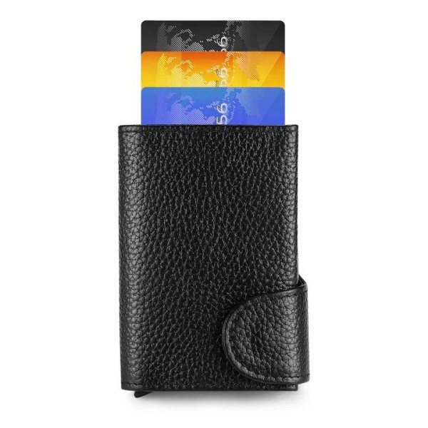 Bitmore rfid blockerande plånbok i 100% äkta läder Svart one size