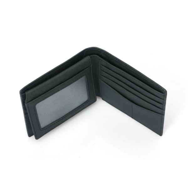 RFID carbon plånbok i äkta läder Svart one size