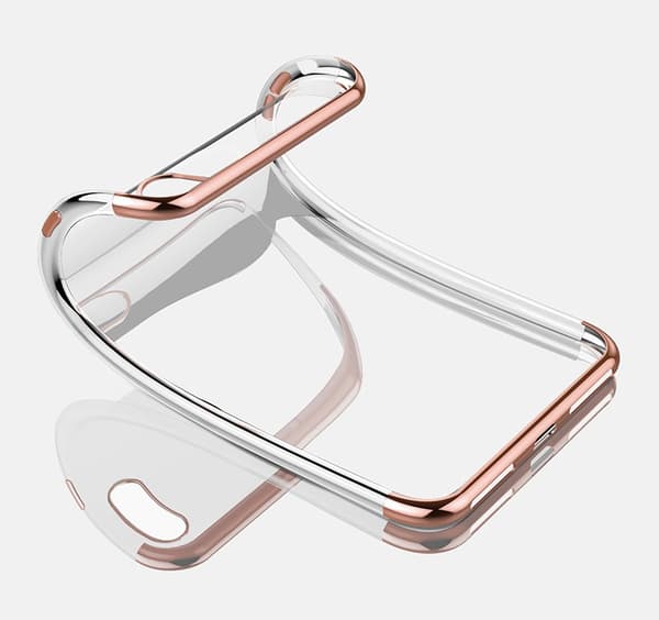 Sähköpinnoitettu TPU- case iPhone Xs Max kahdella näytönsuojalla. Red