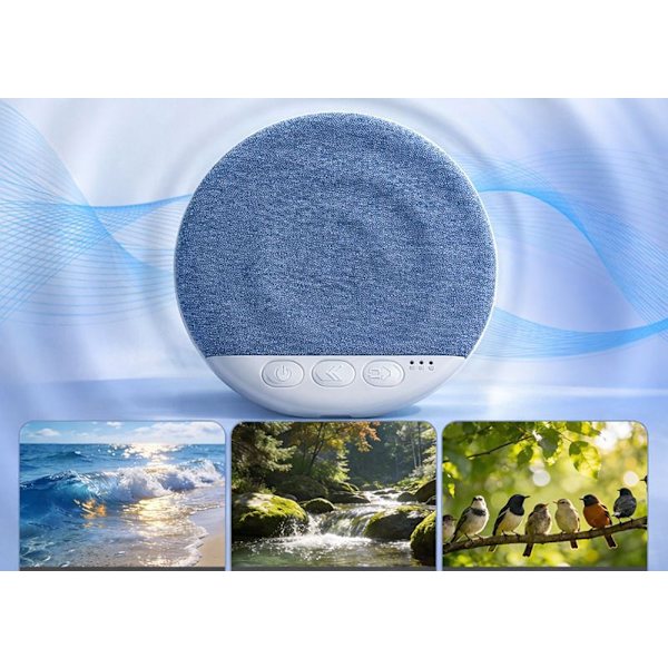 Bluetooth Sovhögtalare med White Noise & Timer grå