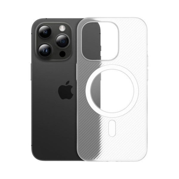 Ultraohut MagSafe-Kotelo Sumuiselle iPhone:lle Transparent 14 Pro Max