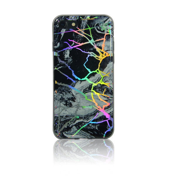 Laser marmorskal för iPhone 7/8 Svart