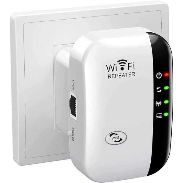 WiFi-förstärkare för bättre trådlöst nätverk Vit one size