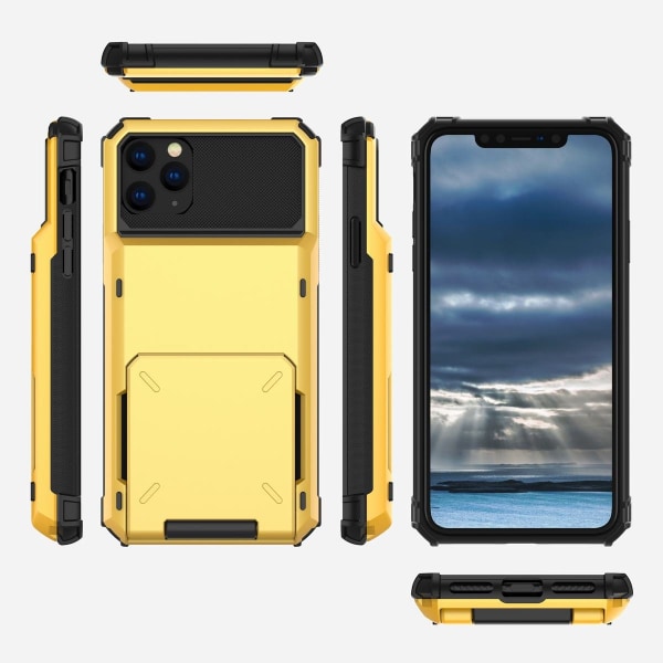 Shockproof Rugged Case Cover till Iphone 11 Pro Gul