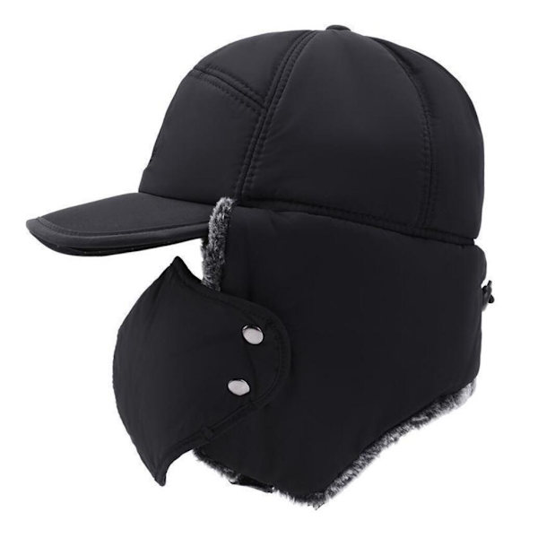 Hatt med maske Grey one size