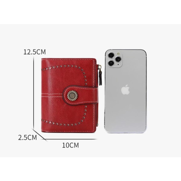 RFID liten kortplånbok Röd one size