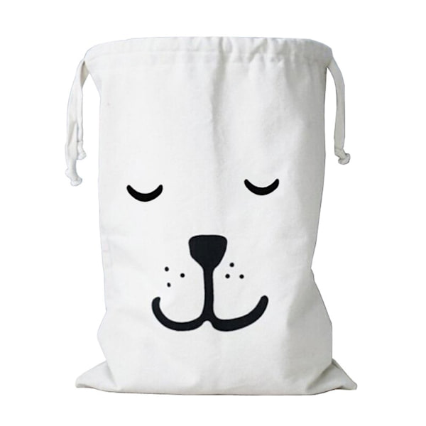 Canvas Tote lukningstaske (L) White L