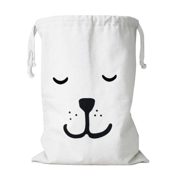 Canvas Tote lukningstaske (S) White S